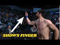 MAGOMED ANKALAEV shows FINGER to the Crowd at Norfolk - UFC FIGHT NIGHT 169