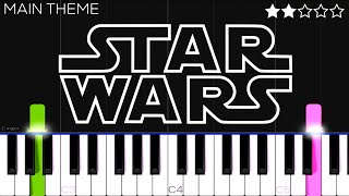 Star Wars Main Theme | EASY Piano Tutorial