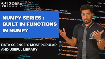 Built-in functions in Numpy | Pre-defined functions in Numpy | Zorba Consulting