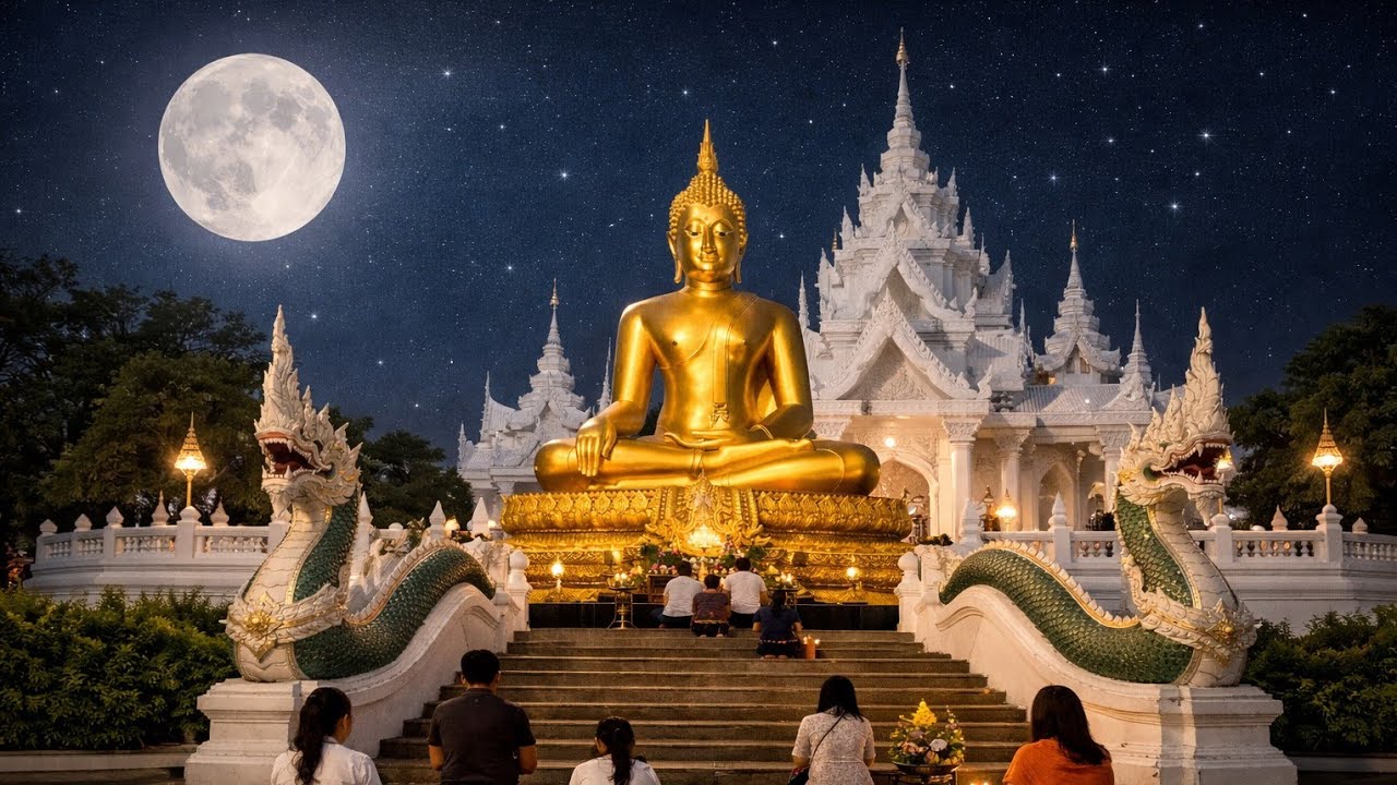 ใครนอนไม่หลับเชิญฟังบทสวดมนต์ด้วยกันค่ะ เป็นผลดีแก่ท่าน 3/03/2569