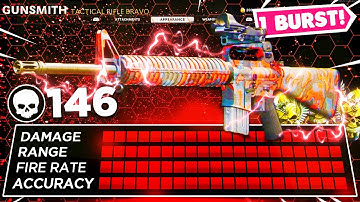 BROKEN 1 BURST M16 CLASS (BEST "M16" CLASS SETUP) MAX DAMAGE M16 BLACK OPS COLD WAR *146 KILLS*