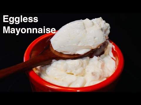 How To Make EGGLESS MAYONNAISE At Home IN LESS THAN 1 MINUTE