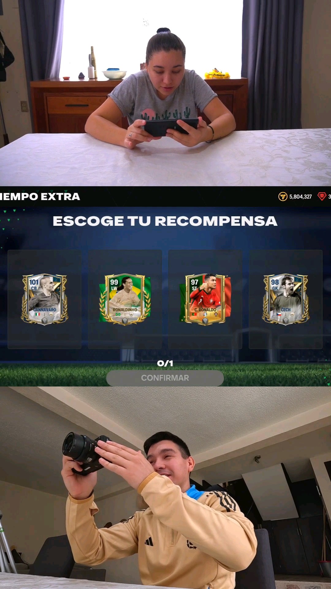 Mi #Novia abre el #PlayerPick y seleccióna el #Jugador que ella quiere en #FCMobile #Cannavaro