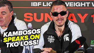GUTTED George Kambosos FIRST WORDS after TKO LOSS to Lomachenko!