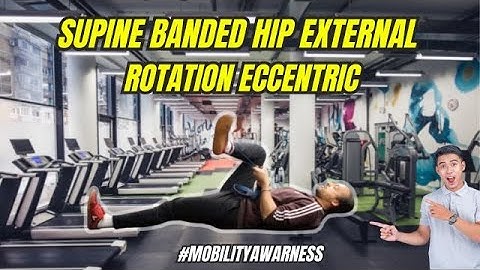 Supine Banded Hip External Rotation Eccentric || Strengthen Your Hips with this Effective Exercise