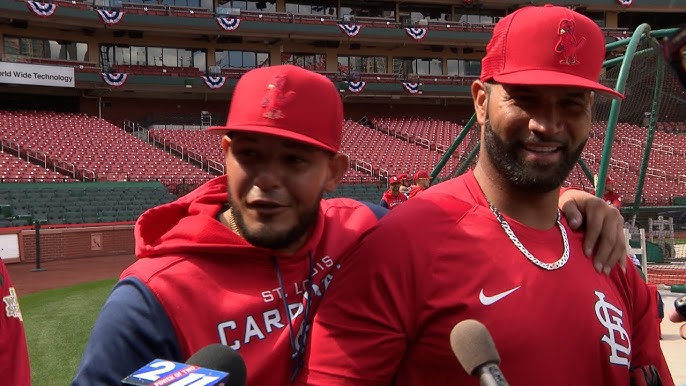 The Athletic MLB on X: ▫️ Albert Pujols ▫️ Adam Wainwright ▫️ Yadier Molina  St. Louis is partying like it's 2006.  / X