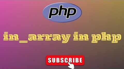 in_array in php | php tutorial #php #array #coding #programming
