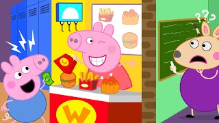 Peppa Built a Secret McDonald's At School! - Peppa Pig Funny Story