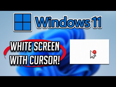 How to Fix White Screen With Cursor On Windows 11 After Login [2022]