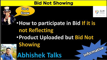 How to participate in Bid If it is not Reflecting | Product Uploaded but Bid Not Showing
