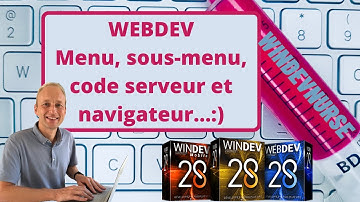 174.TUTO WINDEV Un premier menu avec WEBDEV.