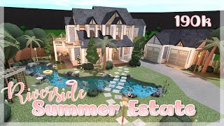 Riverside Summer Estate | Bloxburg Speed build