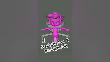 baking the model #gamedev #3d #ue5 #devlog #3DModeling #characterdesign