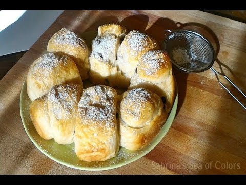 Bollitos dulces con chispas de chocolate