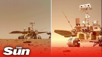 China release footage of its Zhurong Mars rover