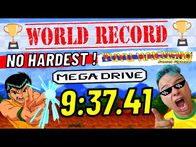 YU YU HAKUSHO WORLD RECORD HARDEST 9:37.41 YUSUKE ! Mega Drive 