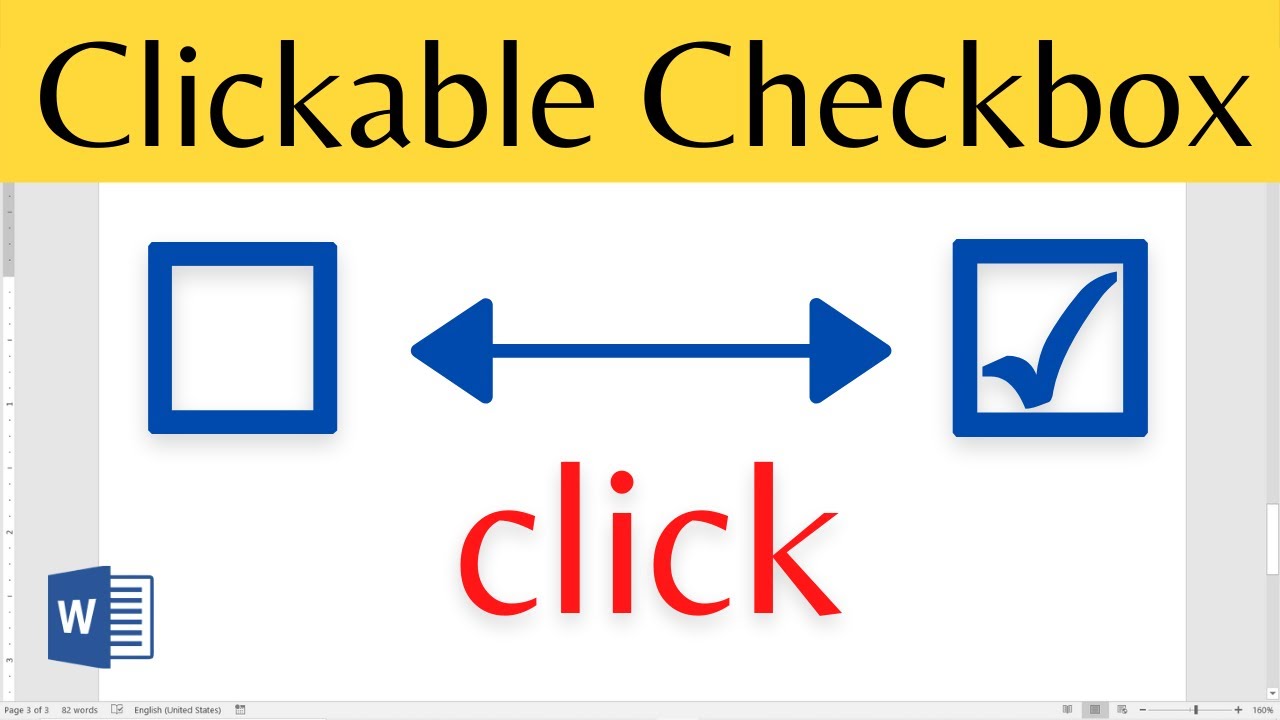 how to insert check box in word document