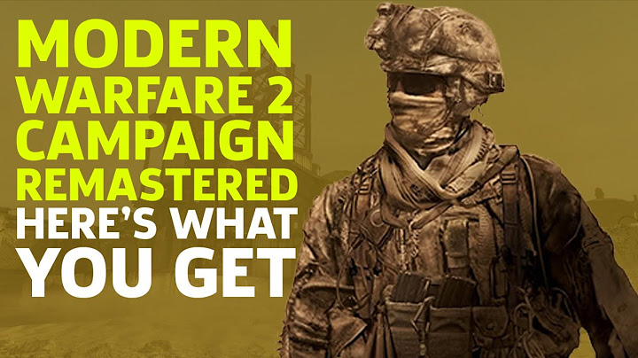 What does Modern Warfare 2 campaign remastered include?