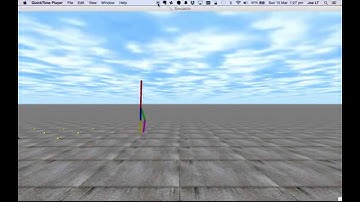 Bipedal walking robot simulation using default parameters p0