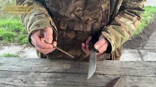 Как точить филейный нож в полевых условиях - простой способ правки без использования заточных систем