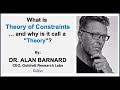 What is Theory of Constraints (TOC) and why is it called a "Theory"?