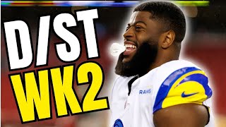 Top 3 D/ST Streamers + MUST USE Week 2 Rankings and Tiers