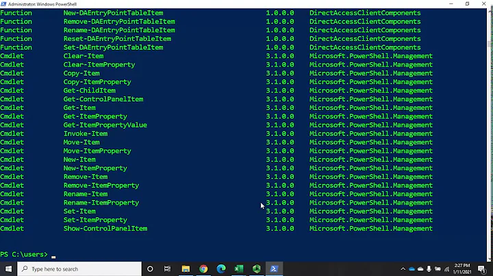 PowerShell providers and drives