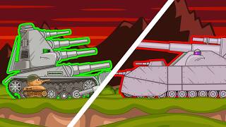 Flying P.1500 vs Panzer 3 Super Mutant. “Attack of the Ghosts” Tank Cartoon