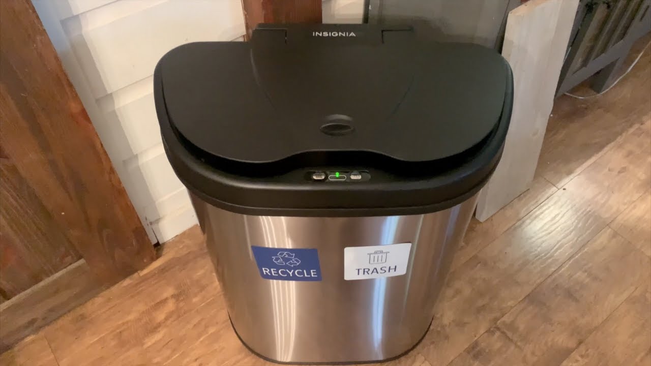 Kraus KTCS-10 13 Gallon Touchless Motion Sensor Trash Can