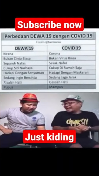 perbedaan dewa 19 vs covid 19