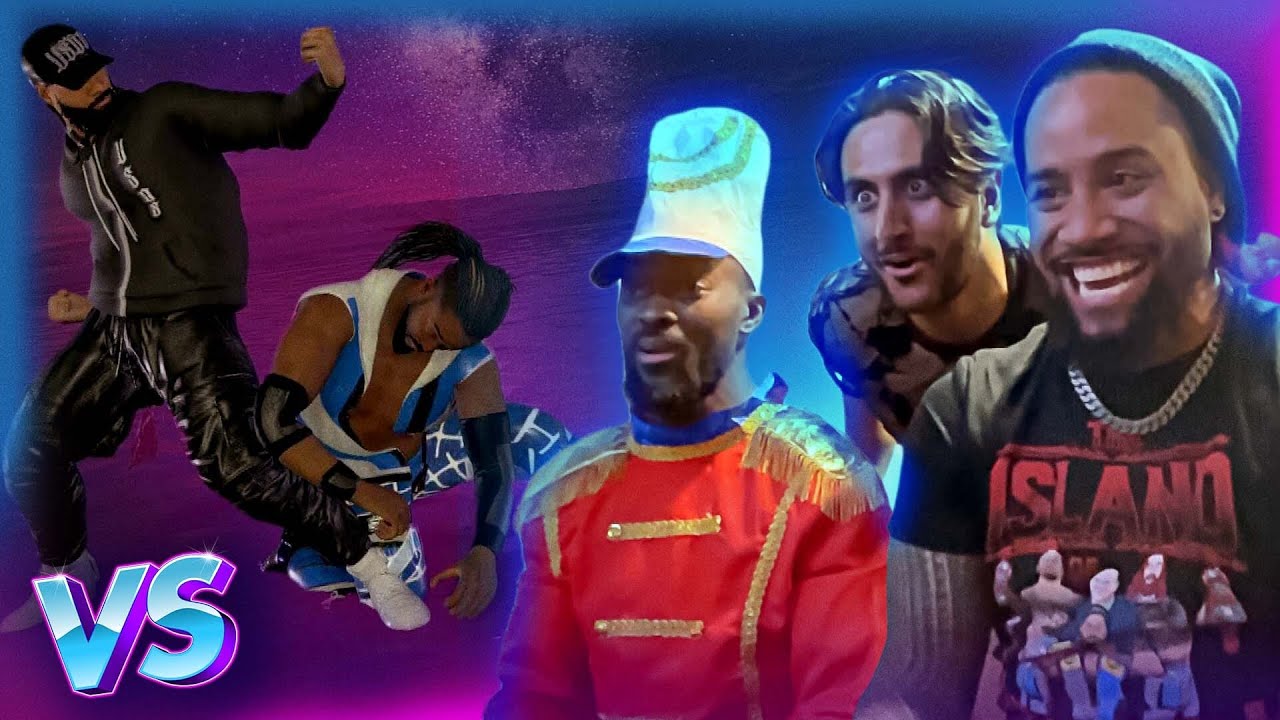 Jimmy Uso, Mansoor, Kofi Kingston & Austin Creed faceoff as THEMSELVES in Tekken 7 (modded gameplay)