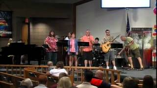 VBS Preview, part 1, Welcome & Praise Songs, Your Name & Glorious One, 7.21.13