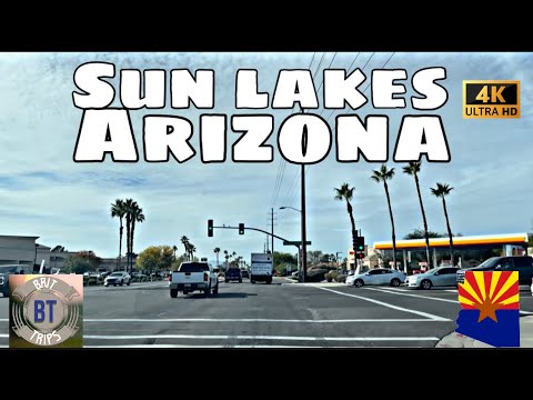 [4K] Sun Lakes, AZ - City Tour & Drive Thru