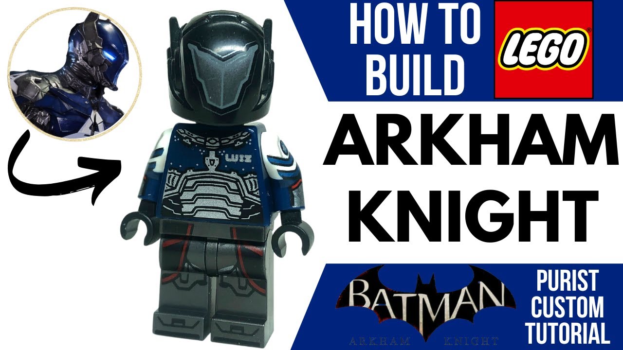 LEGO ARKHAM KNIGHT Batman Custom Minifig Tutorial - YouTube