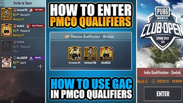 HOW TO ENTER IN PMCO MATCH 2022 || USE GAC TOOL IN QUALIFIERS ROUND || PUBG MOBILE || TYSON GAMING