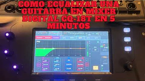 como ecualizar una guitarra, en mixer digital cq -18t