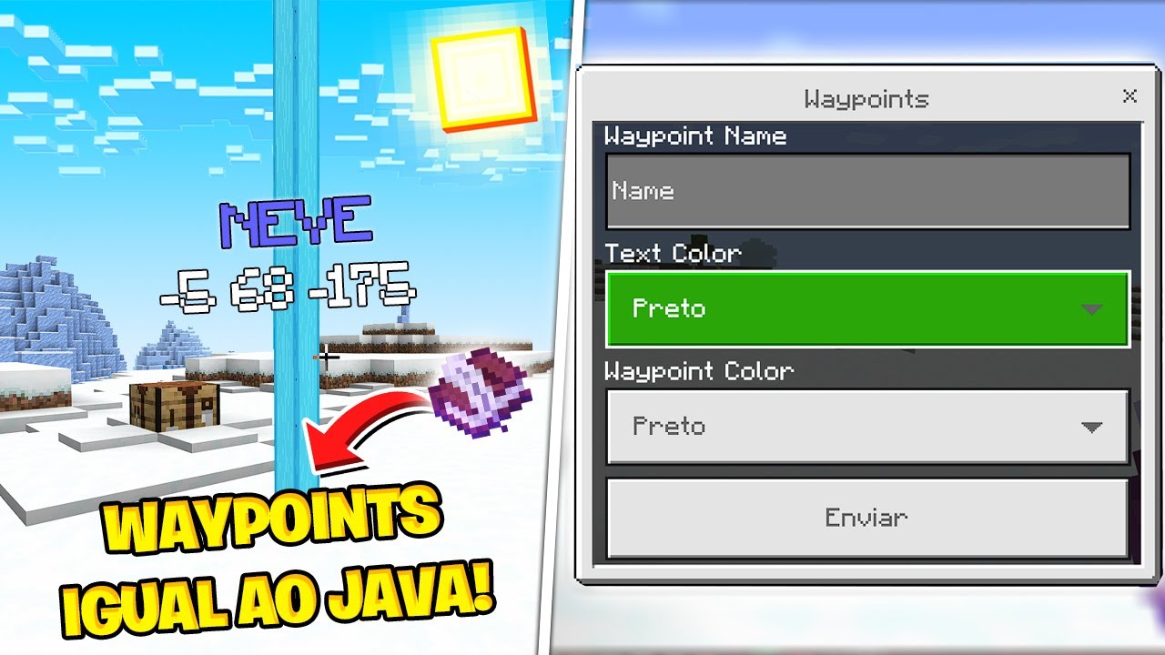 🔥Addon Multiplayer Waypoint System cho Minecraft Pe 1.19.50 mới nhất