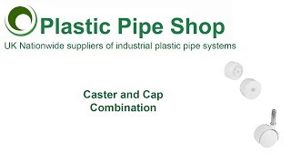 Furniture Grade Caster and Cap Combination