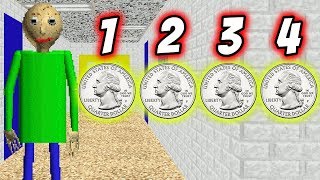 BALDI GAVE ME 4 SHINY QUARTERS! | New Baldi's Basics Mod