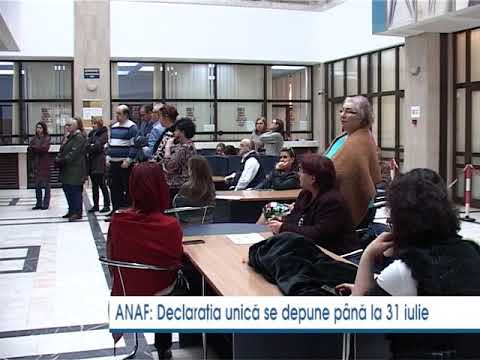 ANAF: Declaraţia unică se depune până la 31 iulie televiziune digitala moldova