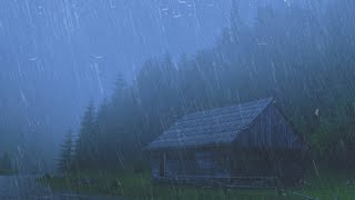 Nature White Noise For Sleep  99% Instantly Fall Asleep With Heavy Rain Sound At Night