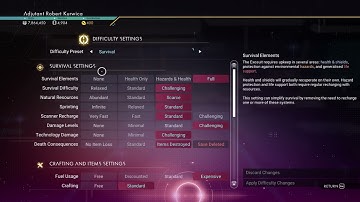 How To Change Difficulty Settings In No Man