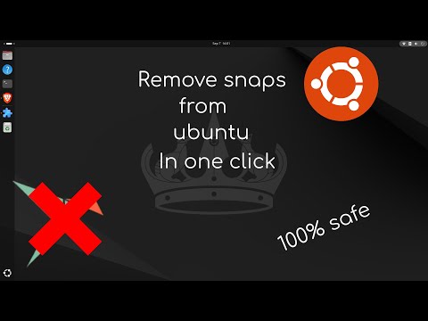 Remove snaps from ubuntu || One click || remove snaps || snap less ubuntu