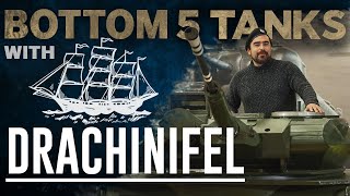 Bottom 5 Tanks | Drachinifel