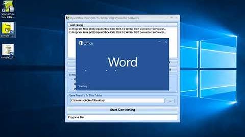 How To Use OpenOffice Calc ODS To Writer ODT Converter Software