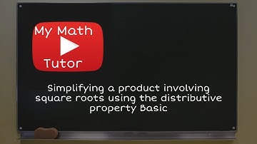 ALEKS | Simplifying a product involving square roots using the distributive property: Basic