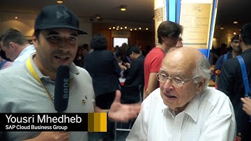 Sir Michael Francis Atiyah  interview at 5th Heidelberg Laureate Forum 2017