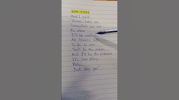 Thumbnail of Love Story 🌼 ~ song by - Taylor Swift #songlyrics