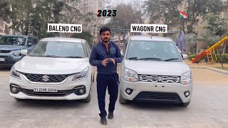 BALENO CNG vs WAGONR CNG 2023 || CNG 90 पार फिर भी धड़ल्ले से बिक रही ये गाड़ियां