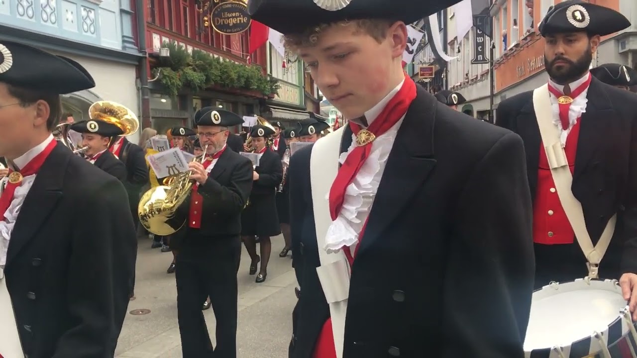 MG Harmonie Appenzell beim Einmarsch an der Landsgemeinde 2022